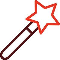 Magic Wand Glyph Two Color Icon For Personal And Commercial Use. vector