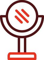 Mirror Glyph Two Color Icon For Personal And Commercial Use. vector