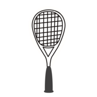 en squash racket png