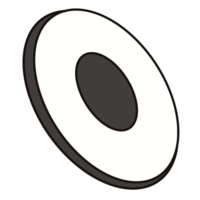 une en volant disque png