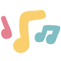 Cute musical notes png