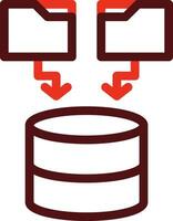 Data Thick Line Two Color Icons For Personal And Commercial Use. vector