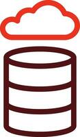 Data Gathering Thick Line Two Color Icons For Personal And Commercial Use. vector