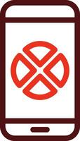 Digital Campaign Glyph Two Color Icon For Personal And Commercial Use. vector