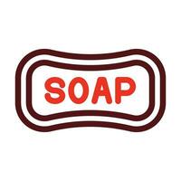 Soap Glyph Two Color Icon For Personal And Commercial Use. vector