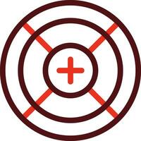 Scope Glyph Two Color Icon For Personal And Commercial Use. vector