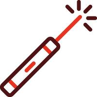 Laser Pen Glyph Two Color Icon For Personal And Commercial Use. vector