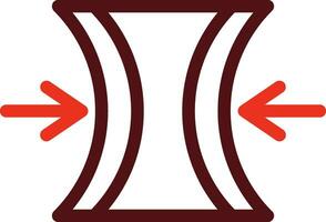 Elasticity Glyph Two Color Icon For Personal And Commercial Use. vector