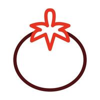 Tomato Glyph Two Color Icon For Personal And Commercial Use. vector