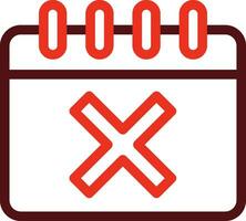 Reject Glyph Two Color Icon For Personal And Commercial Use. vector
