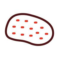 potato Glyph Two Color Icon For Personal And Commercial Use. vector