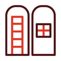Silo Glyph Two Color Icon For Personal And Commercial Use. vector