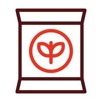 Fertilizer Glyph Two Color Icon For Personal And Commercial Use. vector