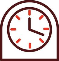 Table Watch Glyph Two Color Icon For Personal And Commercial Use. vector