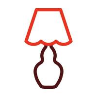 Lamp Glyph Two Color Icon For Personal And Commercial Use. vector