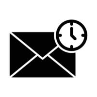 Rápido correo vector glifo icono para personal y comercial usar.