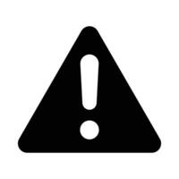 Warning Vector Glyph Icon For Personal And Commercial Use.