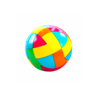 Toy Ball, hand colored toy balls, color Splash generative ai png