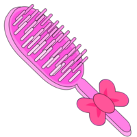 rosado cepillo diseño png