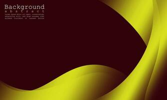 Abstract Background Geometric Gradient Liquid Waves Maroon Color and Orange Gold Line EPS 10 vector