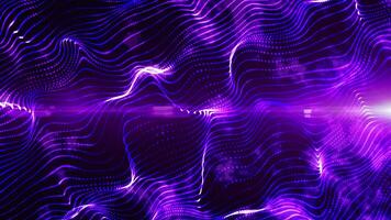 beautiful laser Purple space particle form, futuristic neon graphic Background, energy 3d abstract art element illustration, technology artificial intelligence wallpaper photo