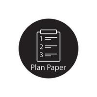 list paper icon vector