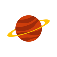 planeta plano diseño png