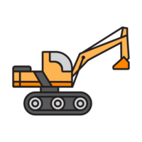 illustration of a excavator png