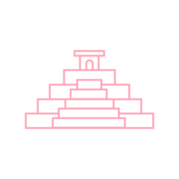 icono de azteca templo png