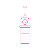 Illustration von königlich Uhr Turm png