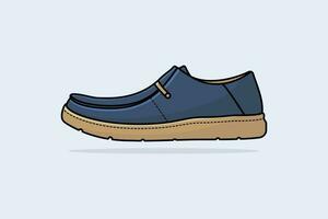 Sport High Class Shoe vector icon illustration.