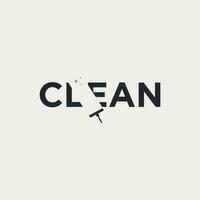 Vector clean text logo design