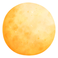 illustration de lune aquarelle png