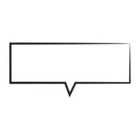 Speech  bubble  icon. Flat  design. Isolated white background vector