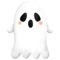 vattenfärg halloween spöke illustration png