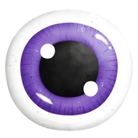 Watercolor Halloween Eyeball Illustration png