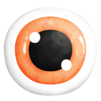 Watercolor Halloween Eyeball Illustration png