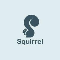 Vector illustration of cute squirrel cartoon