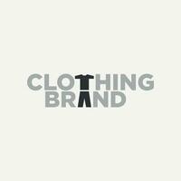 Vector clothing brand minimal text design