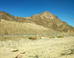 Sinai mountains and desert photo