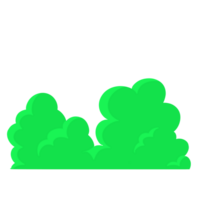 verde arbusto plano png