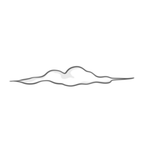 des nuages ligne art png