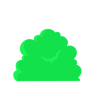 verde arbusto plano png