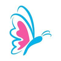 mariposa icono logo diseño vector