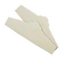 Paper confectionery napkin with decorative texture under magnifying glass photo