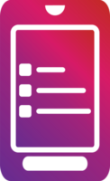 gradient style mobile icon png