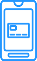 outline mobile phone icon png