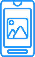 contorno móvil teléfono icono png