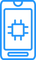 contorno móvil teléfono icono png