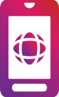 gradient style mobile icon png